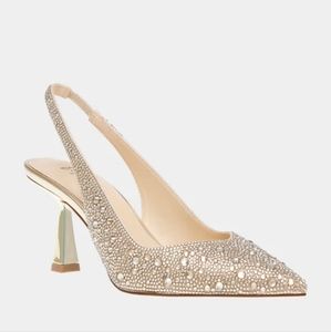 Betsey Johnson Clark Gold Heels